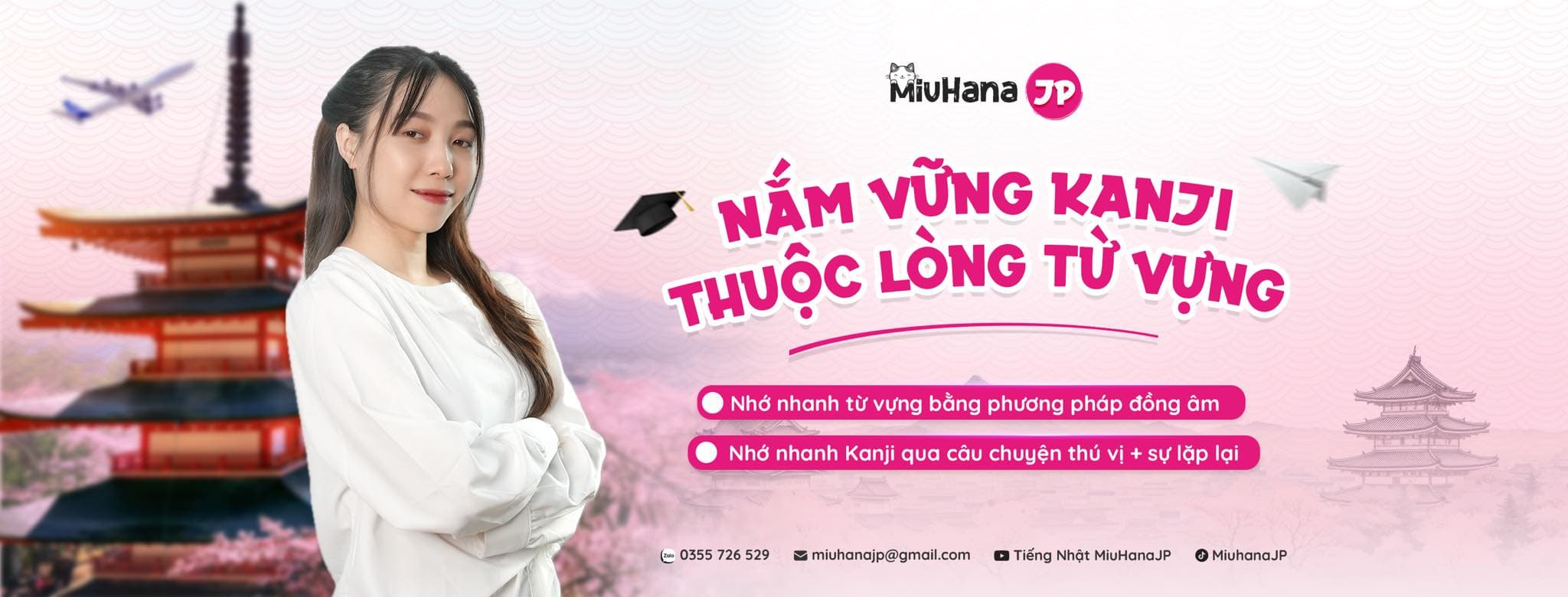 MiuHanaJP - Nắm vững Kanji, thuộc lòng từ vựng